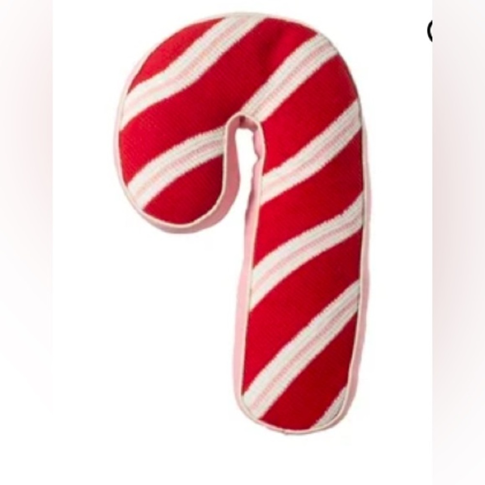 Holiday Time pink, red, and white Candy Cane Accent Pillow